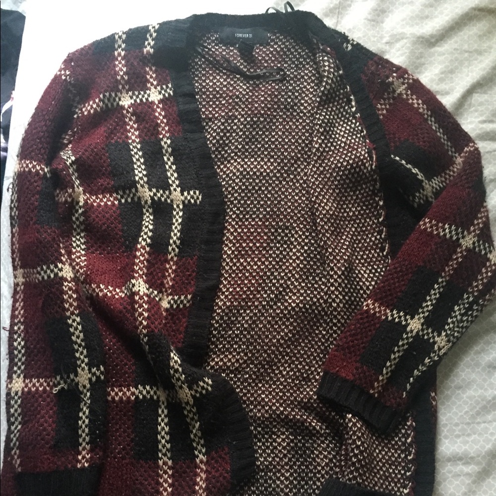 Plaid Cardgian